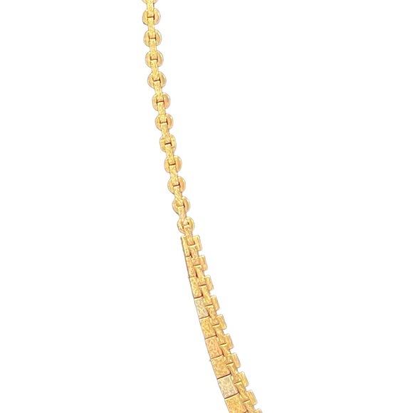 Vintage 14K Solid Gold Heavy Tricolor Cleopatra necklace Heavy’ Italy - Picture 5 of 16